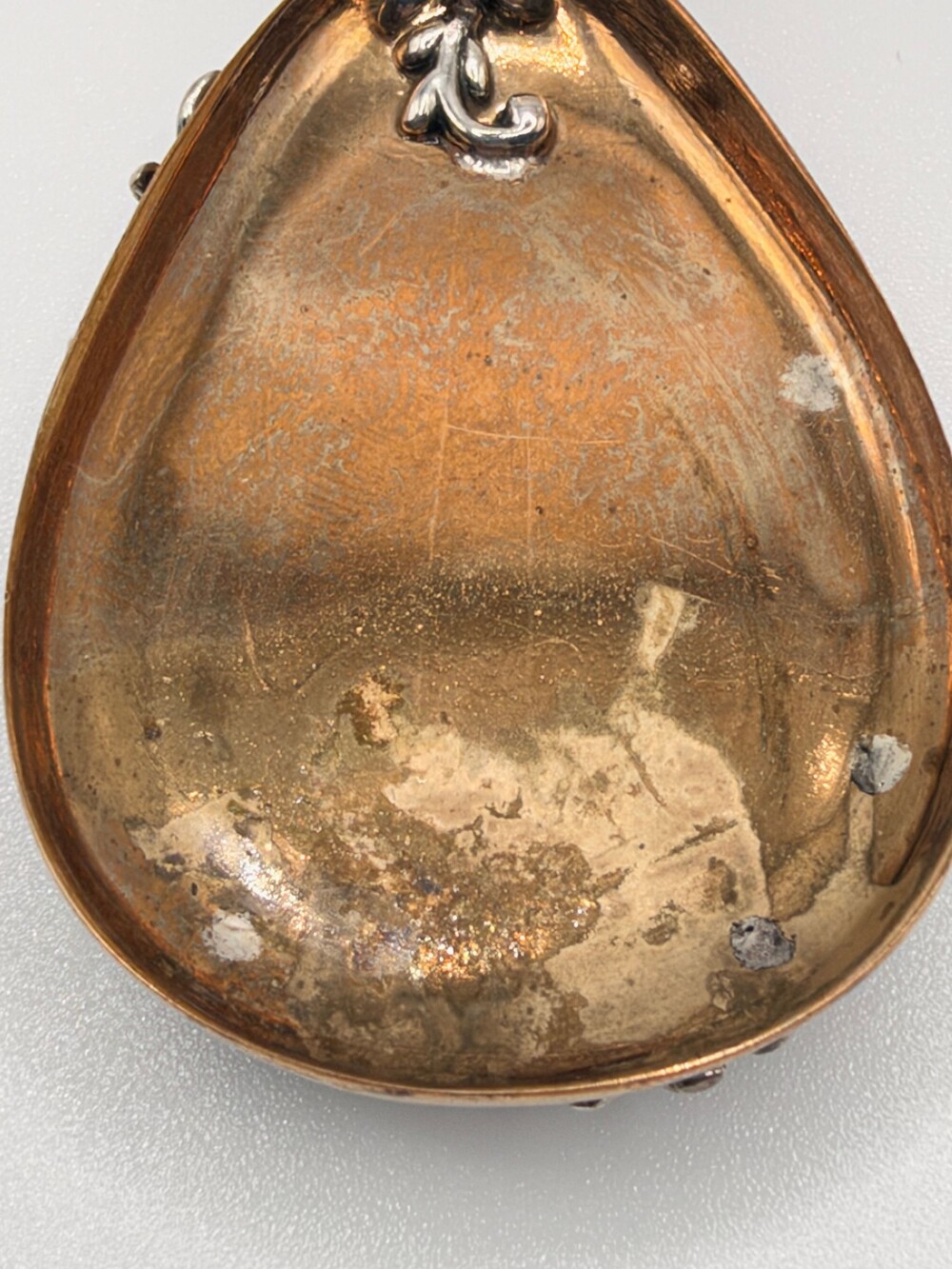 Carolyn Pollack 925 and Brass Black Onyx Pendant Vine Leaf Overlay Quarter Scale - Picture 4 of 8